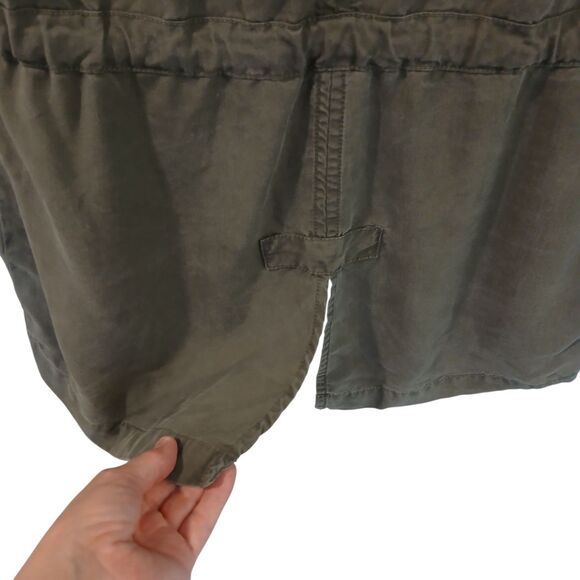 Sanctuary Women's Vest Olive Green Tie Waist Tunic Sleeveless Top Size Small - Picture 7 of 12